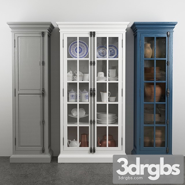 French casement 2-door cabinet