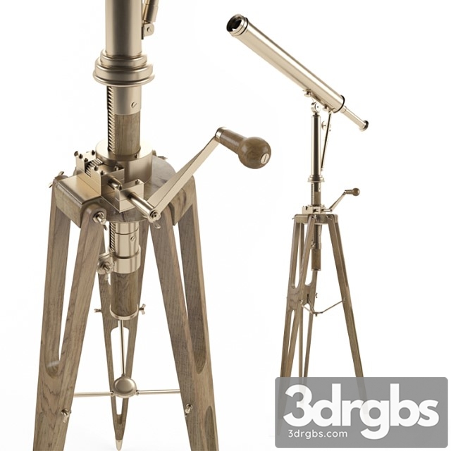 19th C. Parisian Brass Telescope