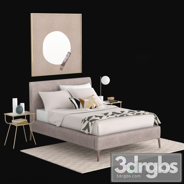 Andes Deco Upholstered Bed