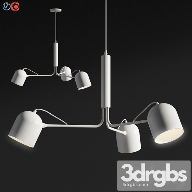 Liang pendant lamp metal white