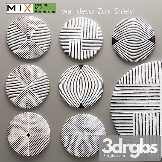 Design Mix Furniture Zulu Shield Panel Panel