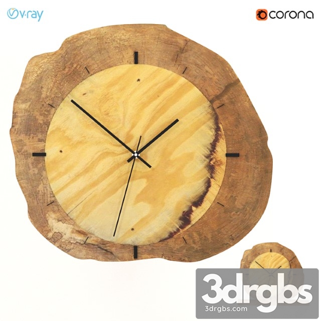 Wall and desk clocks from slab.