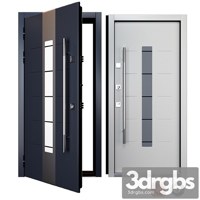 Entrance metal door inox s-1 (your frame)