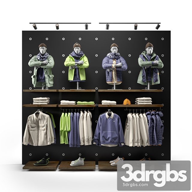 Clothes shop outdoor clothing 01