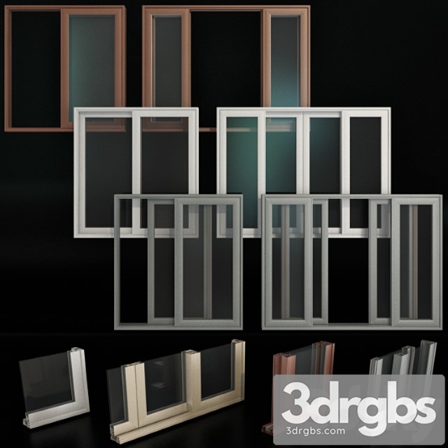 Sliding Stained Glass Aluminum Doors 2