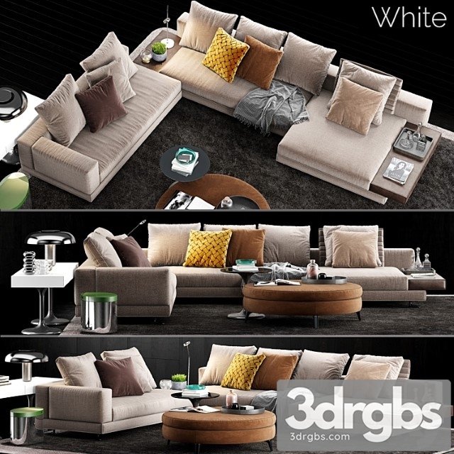 Minotti white sofa_2 2