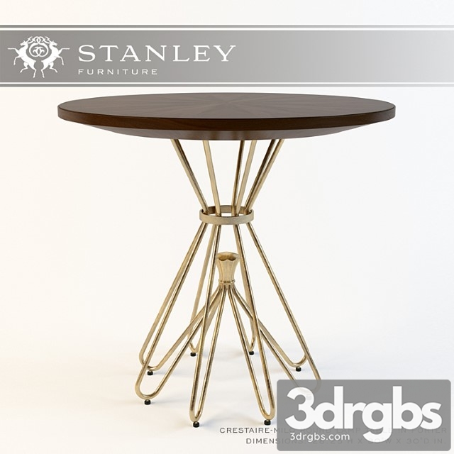 Stanley Crestaire-milo round lamp table 2