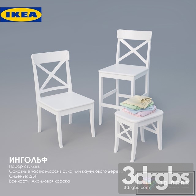 Ikea Ingolf Chair White