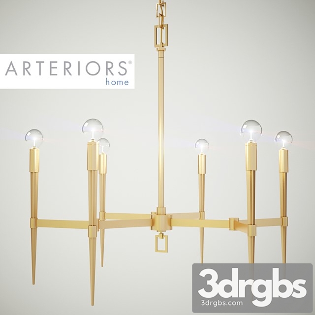 Auburn antique brass chandelier from arteriors