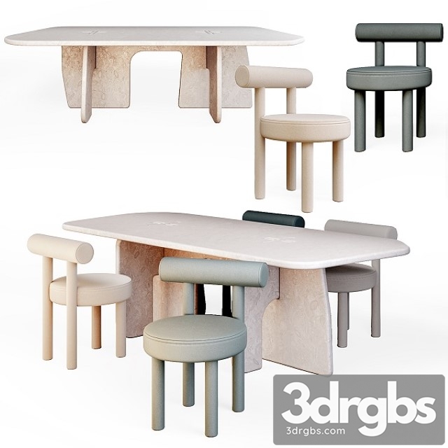 Lame By Davani Dining Table and Gropius CS1 By Noom Chair