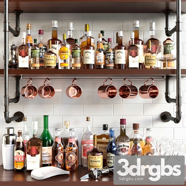 A collection of alcoholic drinks with a copper accent alcohol 15