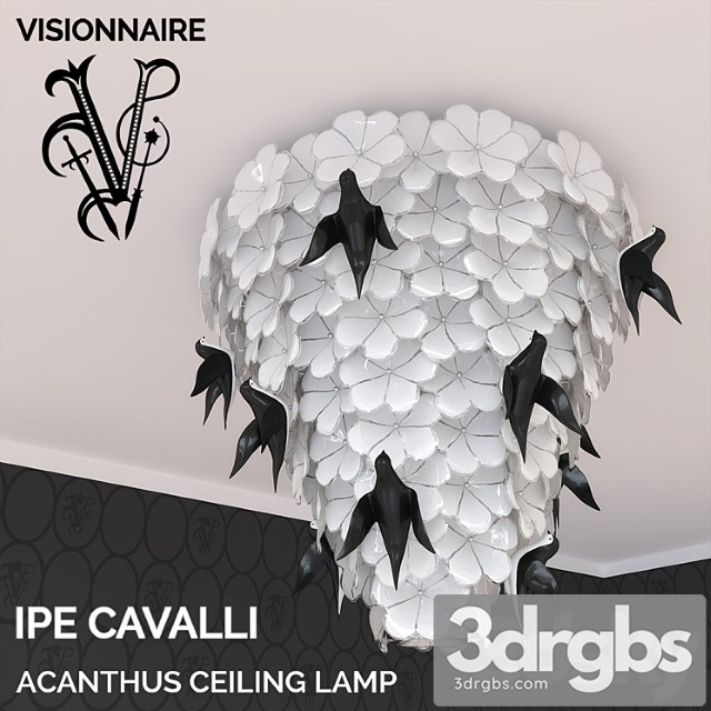 Acanthus Ceiling Lamp Ipe Cavalli Visionnaire