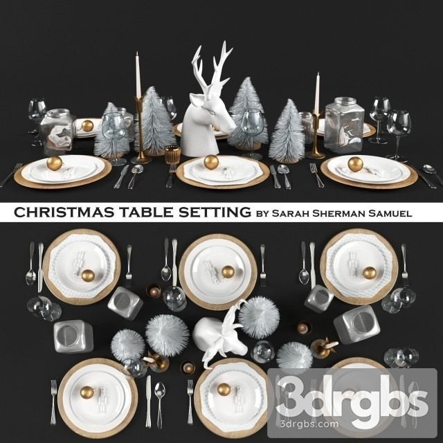 Candlelit Christmas Table