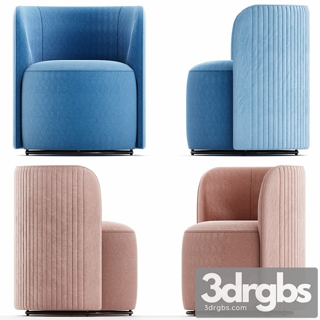 Arm chair Ditre italia chloè luxury upholstered fabric easy chair