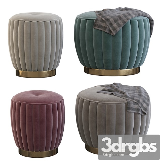 Velvet pouf 2