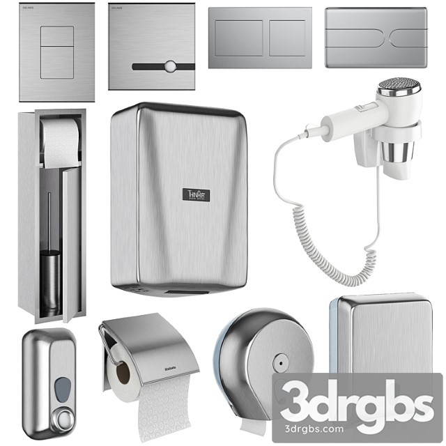 Accessories for public toilets set 151 part 2