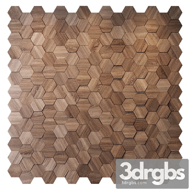 Hexagon wood panel