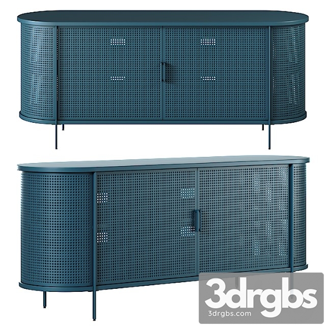 West elm perforated metal buffet 2