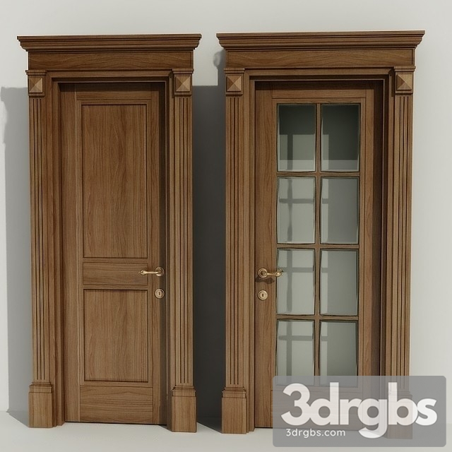 Classic Single Wood Door 2