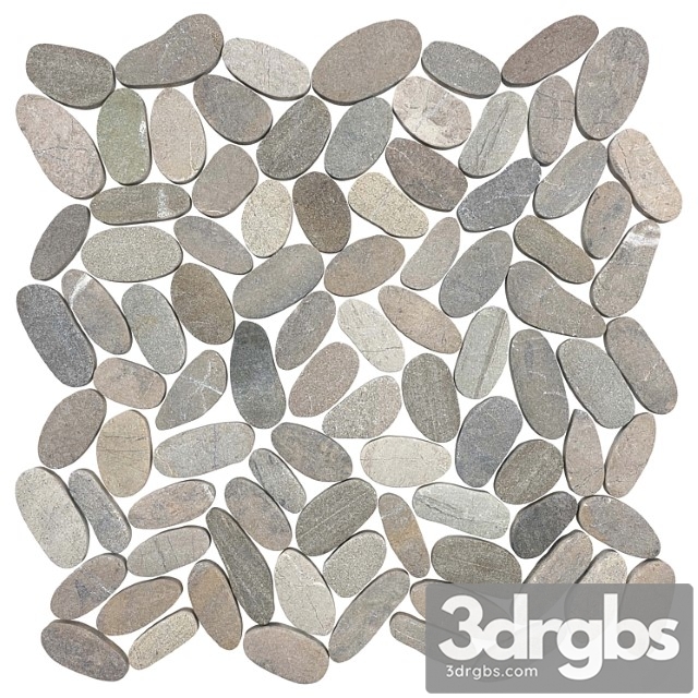 Vitality mica - zen rocks flat pebbles mosaic