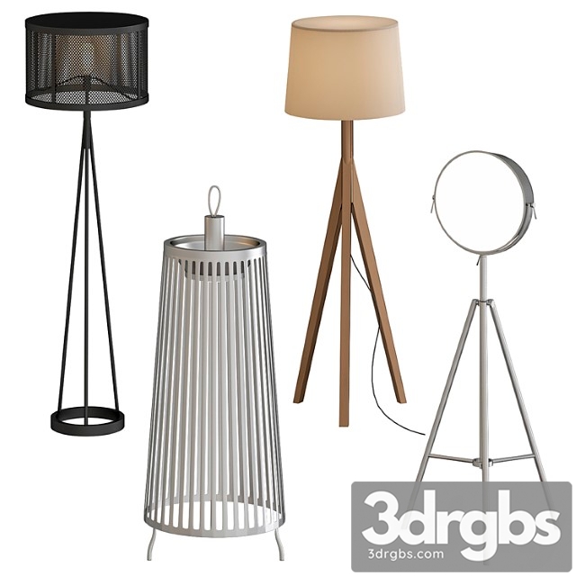 Tripod floor lamps