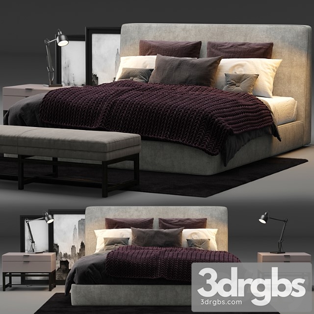 Minotti powell 121 bed 2