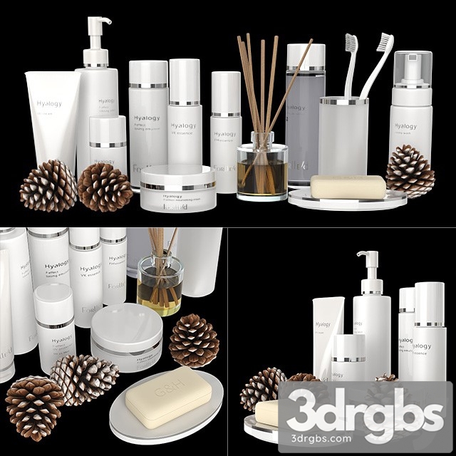 Set of White Cosmetics