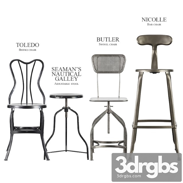 Industrial stools and chairs