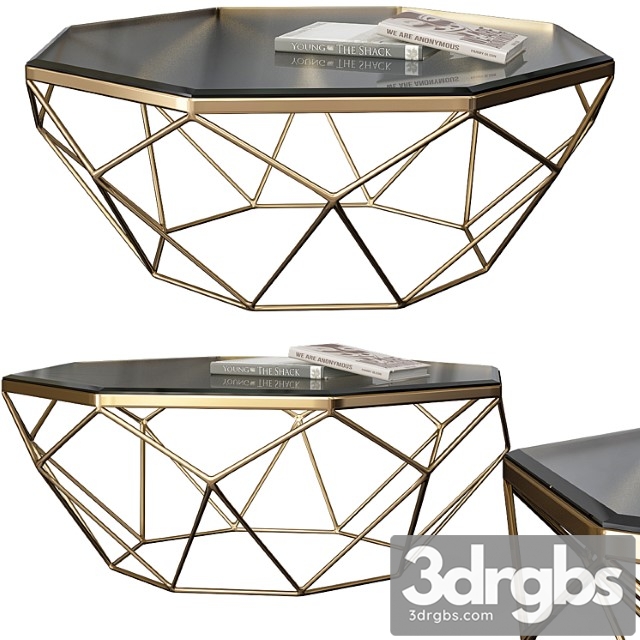 Mystique glass-top coffee table 2