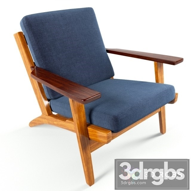 Danish Beech Wood Armchair