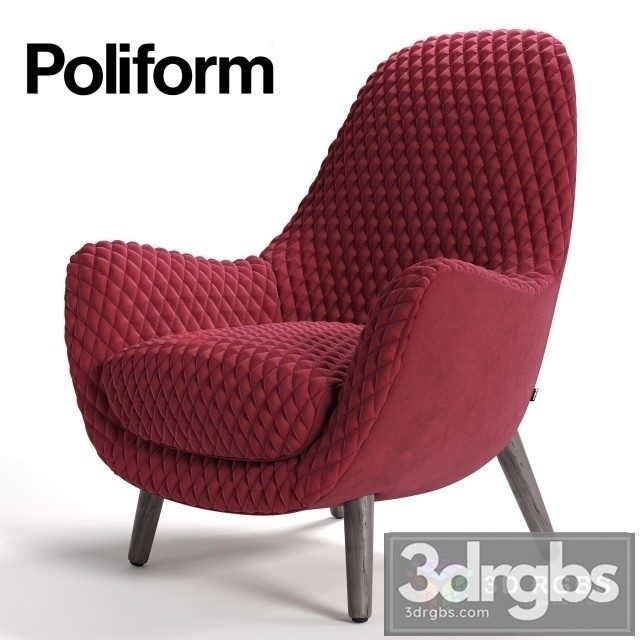 Poliform MadKing Red Armchair