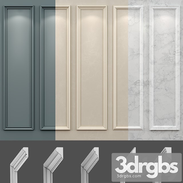 Wall molding 18. boiserie classic panels