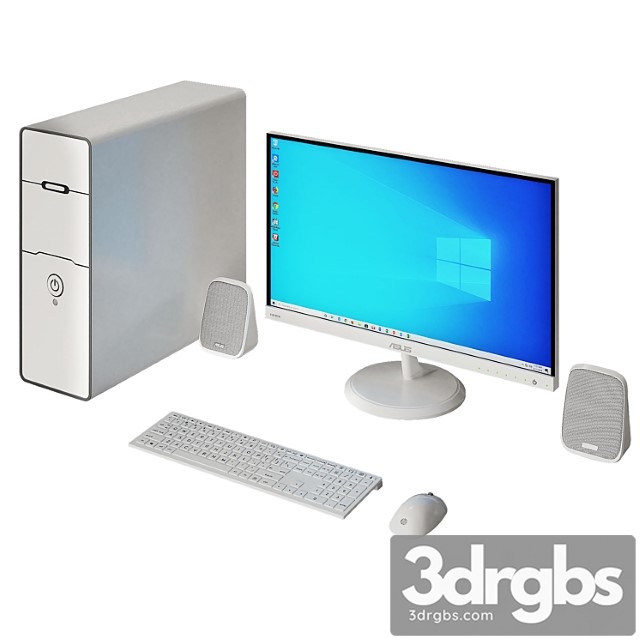 White pc asus