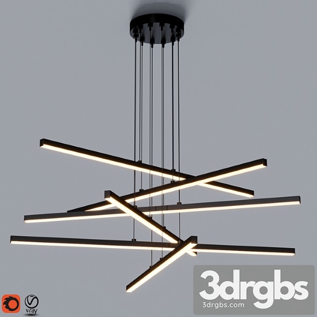 Stix 6 Arm Led Pendant Light 2