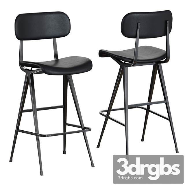 Industry west madwell bar stool leather 2