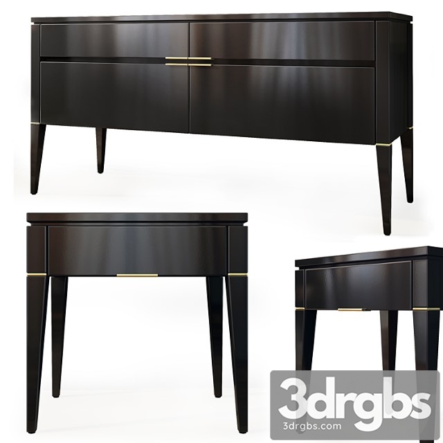 Chest of drawers and bedside table brunelleschi. dresser, nightstand by tosconova 2