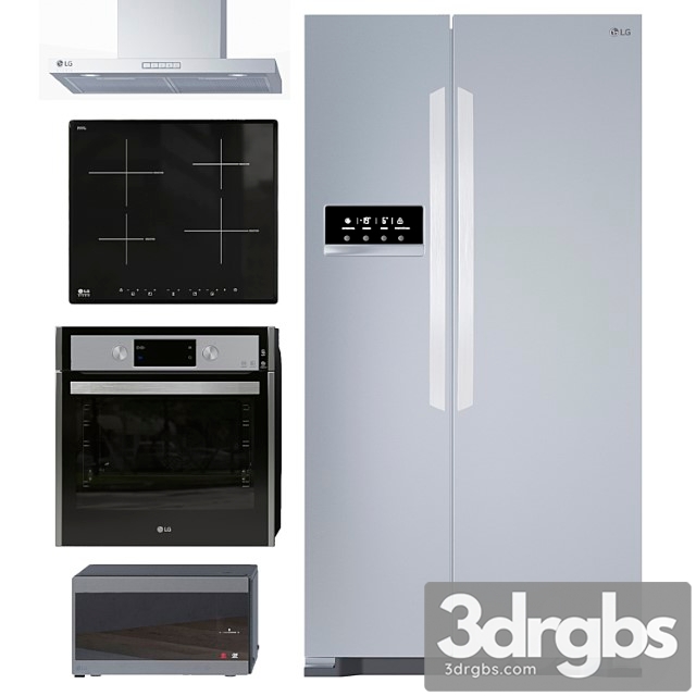 Collection of kitchen appliances lg 2