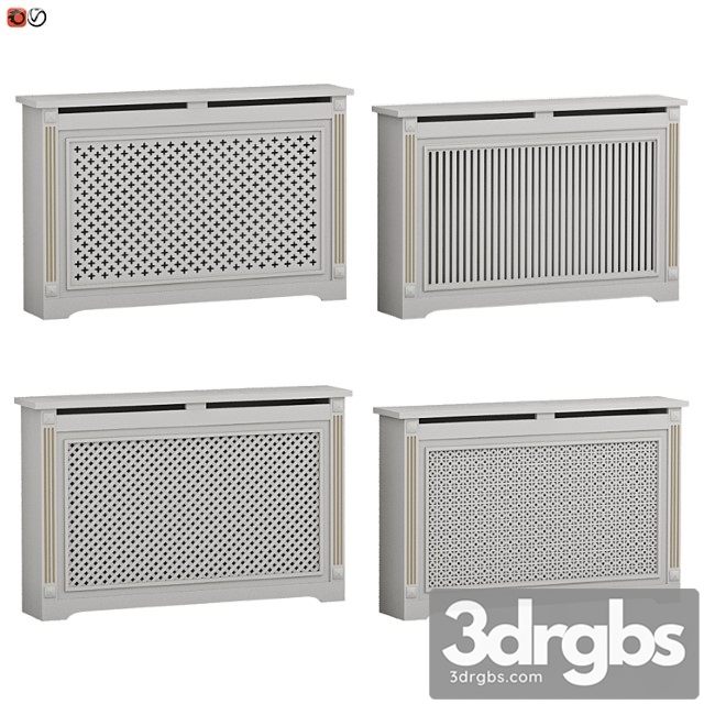 Decorative radiator screen set 04