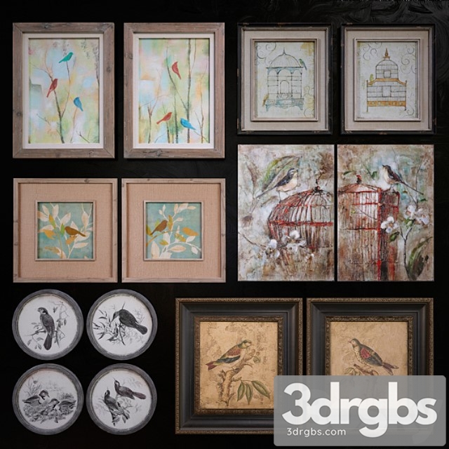 Uttermost Birds Pictures Set