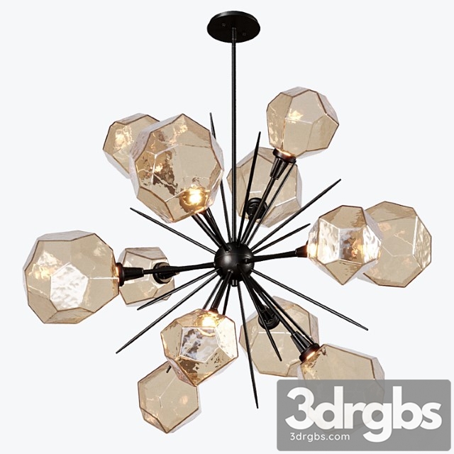 Gem starburst chandelier