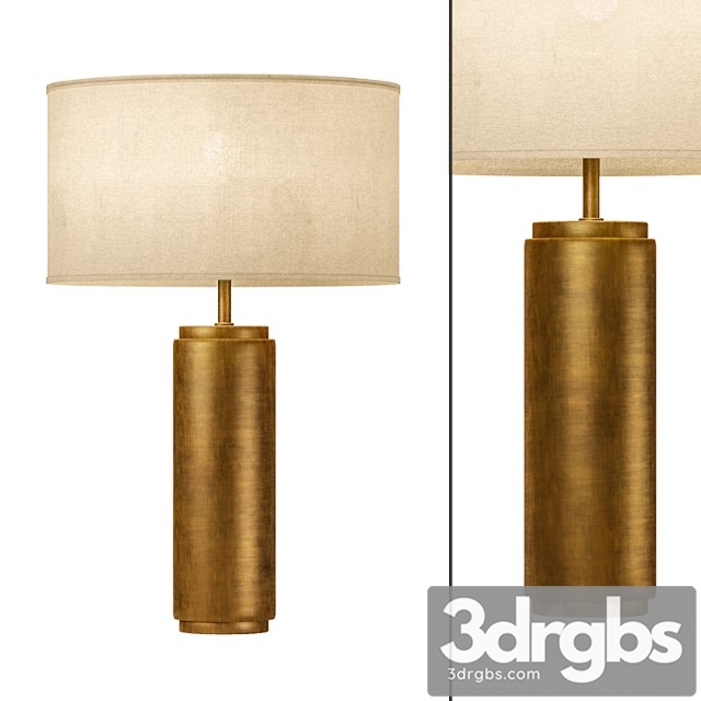 Restoration hardware cylindrical column table lamp