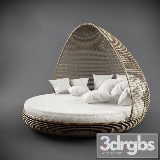 Rattan Outdoor Bed