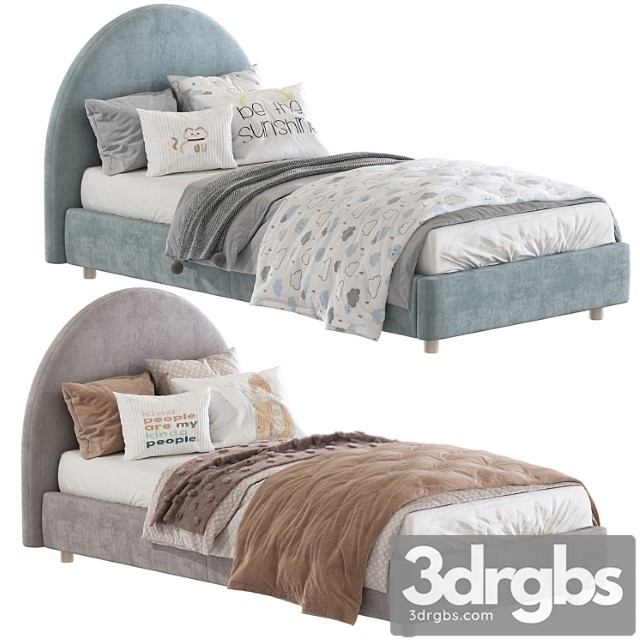 Bed with a soft headboard 14