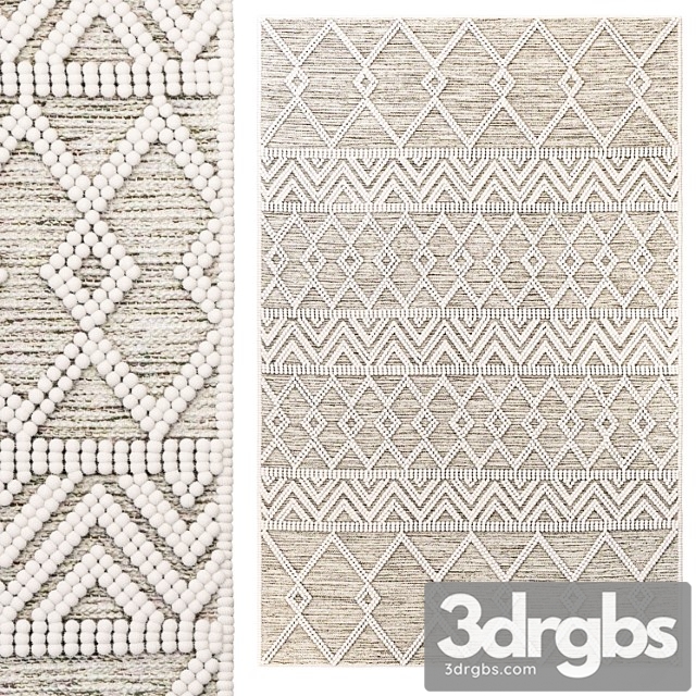 The Curated Nomad Bradrick Trellis Wool Area Rug