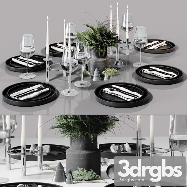 Table setting in scandinavian style