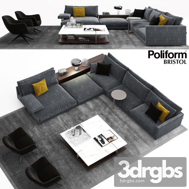 Poliform Bristol Sofa Set
