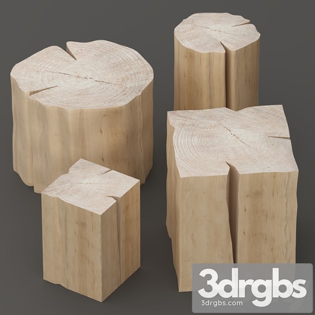 Set of tables from stumps. 2