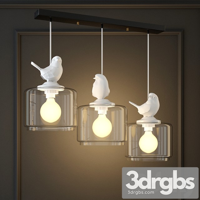 Pendant Lamp Provence Bird Pendant Angle 3