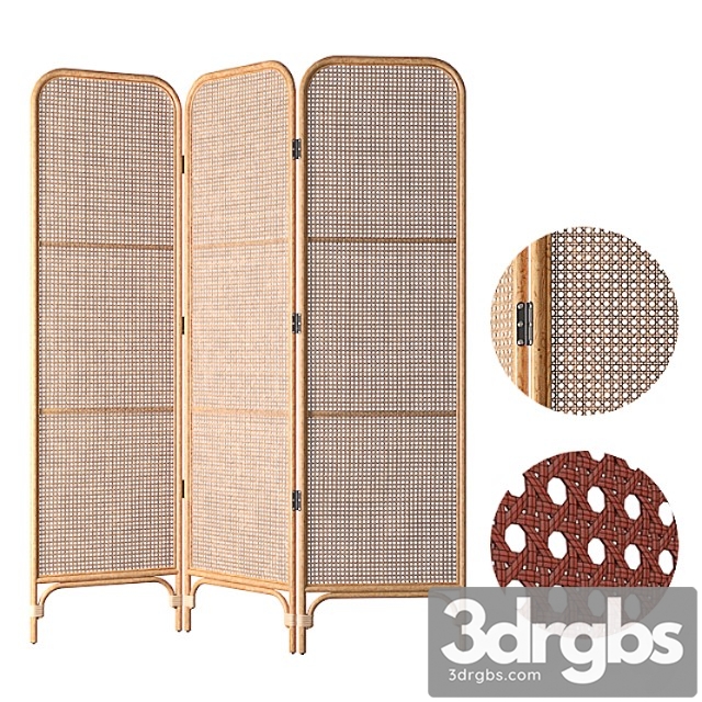 Rattan screen