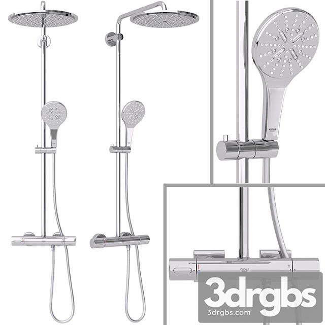 Shower system grohe rainshower smartactive cube 310 V2